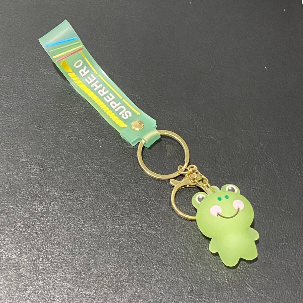 Feel Cute | Green Superhero Frog Key Holder Keychain Bag - Picture 7 of 7